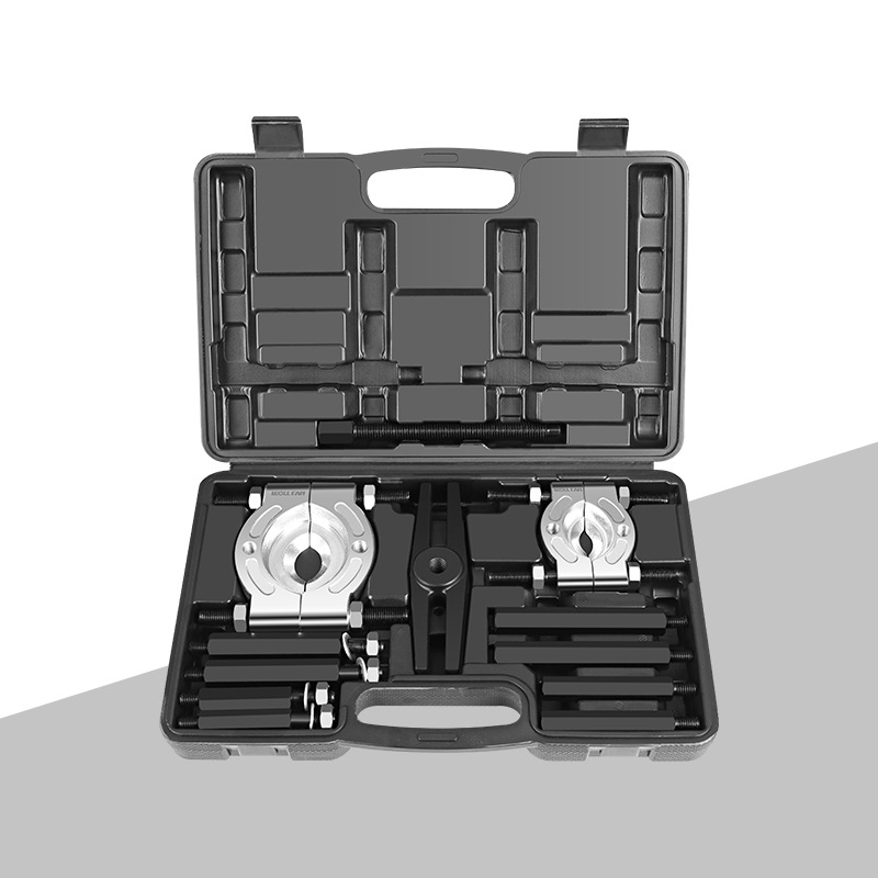 Industrial-Grade Bearing Puller Set 14-Piece | CR-V Chrome Vanadium Steel | Heavy-Duty Dual-Arm Puller | Automotive Transmission Axle Bearing Removal Tool Kit