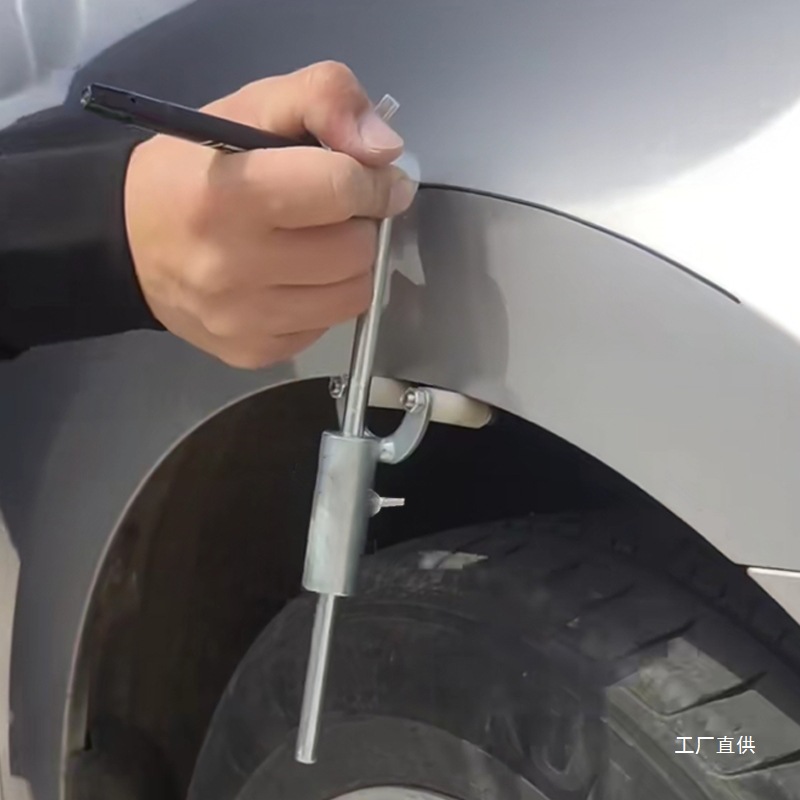 Industrial-Grade Adjustable Fender Line Marker with Scale Vernier - Heavy-Duty Auto Body Repair Tool for Wheel Arch & Panel Crease, Includes Paint Marker