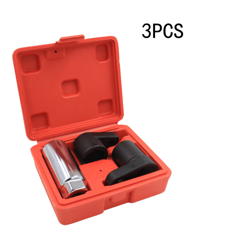 Primary Title: Professional Grade Oxygen Sensor Removal Socket Wrench Set - 22mm CR-V Chrome Vanadium Steel, Heat Treated, Anti-Slip - 7pc/10pc Automotive Tool Kit