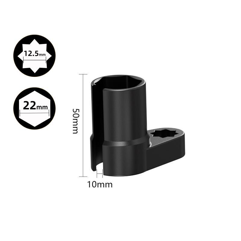 Primary Title: Professional Grade Oxygen Sensor Removal Socket Wrench Set - 22mm CR-V Chrome Vanadium Steel, Heat Treated, Anti-Slip - 7pc/10pc Automotive Tool Kit