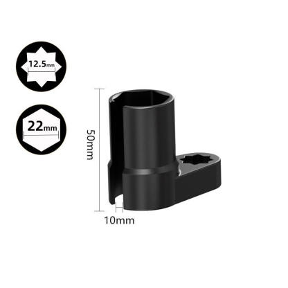 Primary Title: Professional Grade Oxygen Sensor Removal Socket Wrench Set - 22mm CR-V Chrome Vanadium Steel, Heat Treated, Anti-Slip - 7pc/10pc Automotive Tool Kit