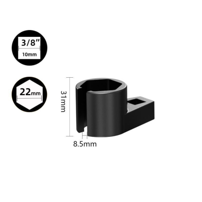 Primary Title: Professional Grade Oxygen Sensor Removal Socket Wrench Set - 22mm CR-V Chrome Vanadium Steel, Heat Treated, Anti-Slip - 7pc/10pc Automotive Tool Kit