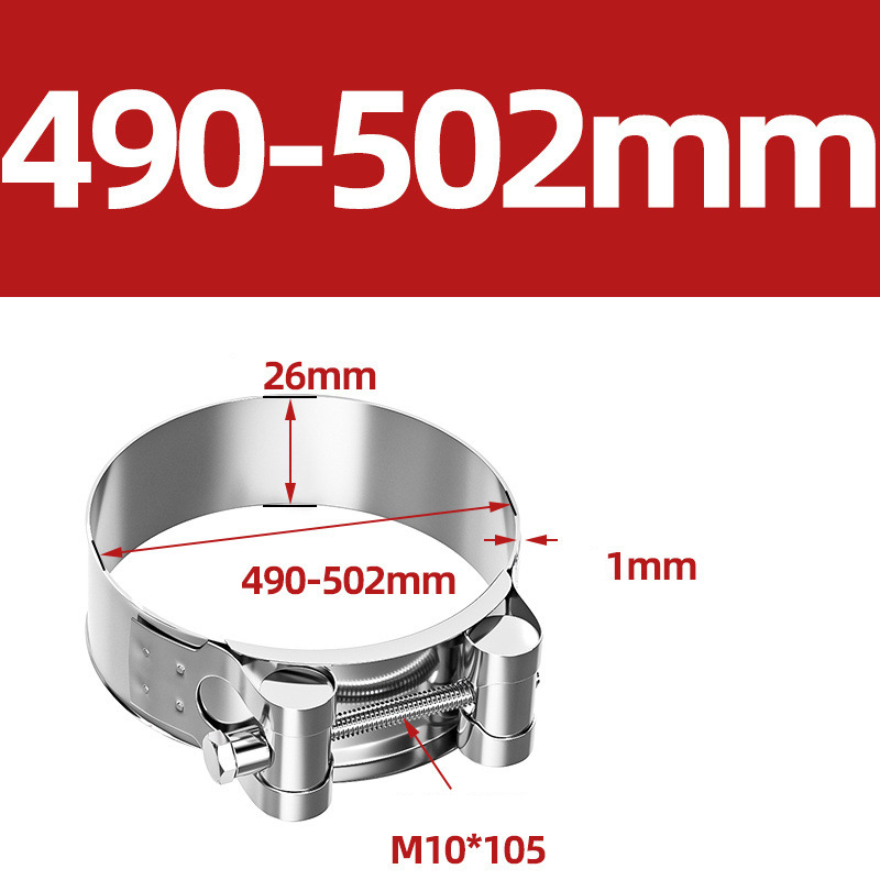 Heavy Duty Hose Clamp - Reinforced European Style Pipe Clip, Corrosion Resistant Galvanized Carbon Steel, for PVC Pipe & Hose Fixing