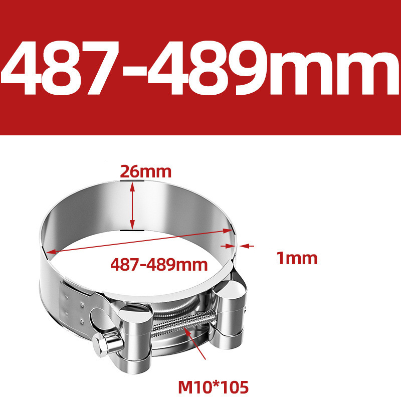 Heavy Duty Hose Clamp - Reinforced European Style Pipe Clip, Corrosion Resistant Galvanized Carbon Steel, for PVC Pipe & Hose Fixing