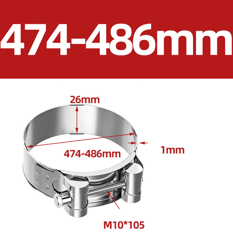Heavy Duty Hose Clamp - Reinforced European Style Pipe Clip, Corrosion Resistant Galvanized Carbon Steel, for PVC Pipe & Hose Fixing