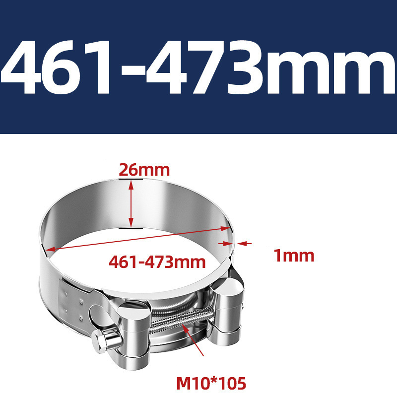 Heavy Duty Hose Clamp - Reinforced European Style Pipe Clip, Corrosion Resistant Galvanized Carbon Steel, for PVC Pipe & Hose Fixing