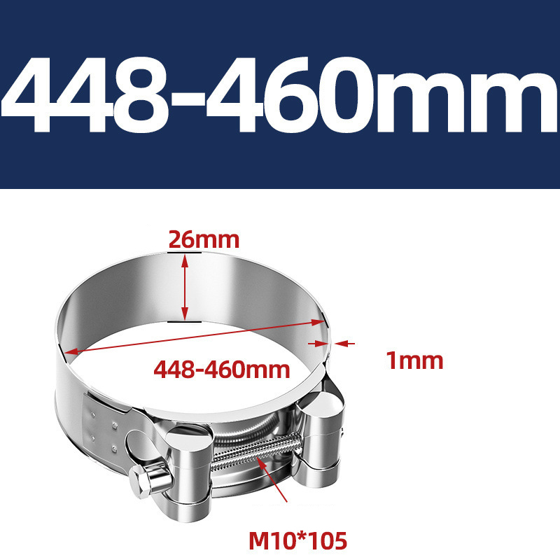 Heavy Duty Hose Clamp - Reinforced European Style Pipe Clip, Corrosion Resistant Galvanized Carbon Steel, for PVC Pipe & Hose Fixing