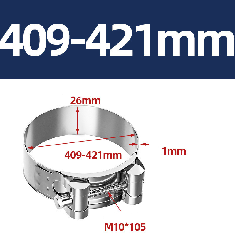 Heavy Duty Hose Clamp - Reinforced European Style Pipe Clip, Corrosion Resistant Galvanized Carbon Steel, for PVC Pipe & Hose Fixing