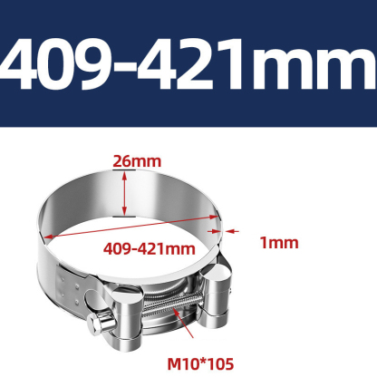 Heavy Duty Hose Clamp - Reinforced European Style Pipe Clip, Corrosion Resistant Galvanized Carbon Steel, for PVC Pipe & Hose Fixing