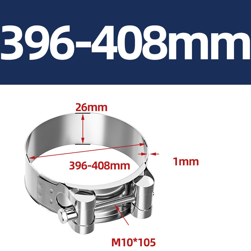 Heavy Duty Hose Clamp - Reinforced European Style Pipe Clip, Corrosion Resistant Galvanized Carbon Steel, for PVC Pipe & Hose Fixing