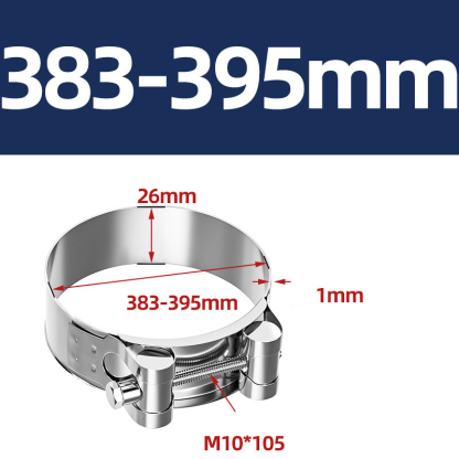 Heavy Duty Hose Clamp - Reinforced European Style Pipe Clip, Corrosion Resistant Galvanized Carbon Steel, for PVC Pipe & Hose Fixing
