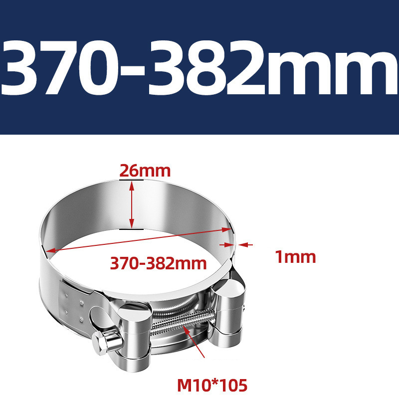 Heavy Duty Hose Clamp - Reinforced European Style Pipe Clip, Corrosion Resistant Galvanized Carbon Steel, for PVC Pipe & Hose Fixing