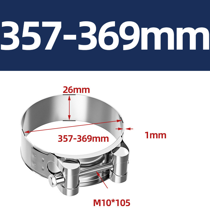 Heavy Duty Hose Clamp - Reinforced European Style Pipe Clip, Corrosion Resistant Galvanized Carbon Steel, for PVC Pipe & Hose Fixing