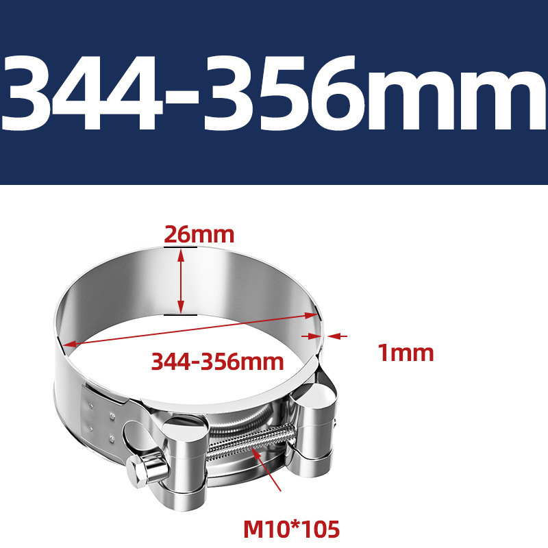 Heavy Duty Hose Clamp - Reinforced European Style Pipe Clip, Corrosion Resistant Galvanized Carbon Steel, for PVC Pipe & Hose Fixing