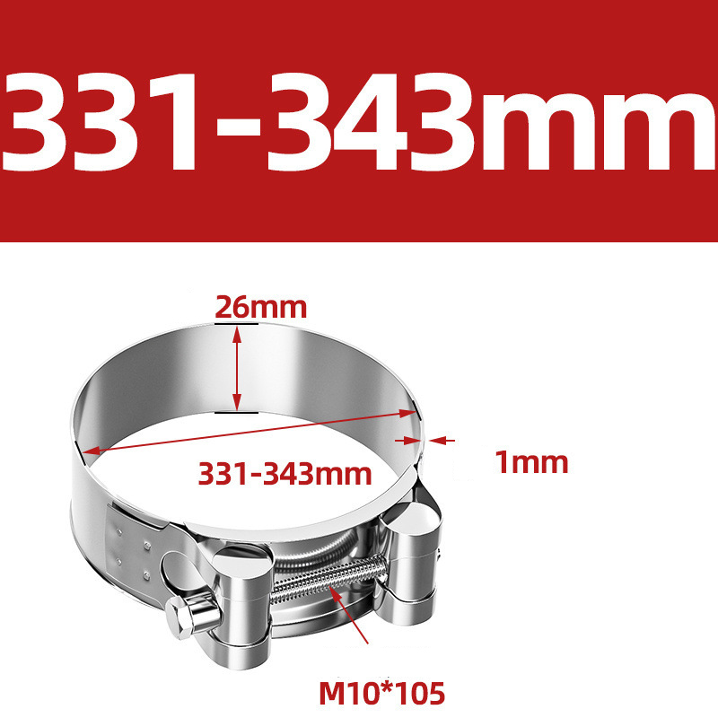 Heavy Duty Hose Clamp - Reinforced European Style Pipe Clip, Corrosion Resistant Galvanized Carbon Steel, for PVC Pipe & Hose Fixing