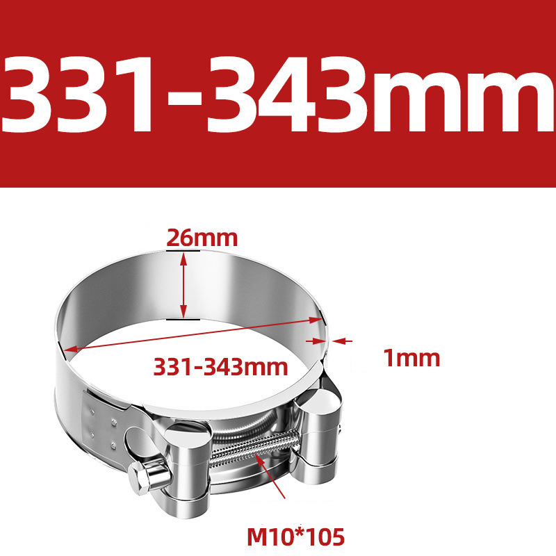 Heavy Duty Hose Clamp - Reinforced European Style Pipe Clip, Corrosion Resistant Galvanized Carbon Steel, for PVC Pipe & Hose Fixing