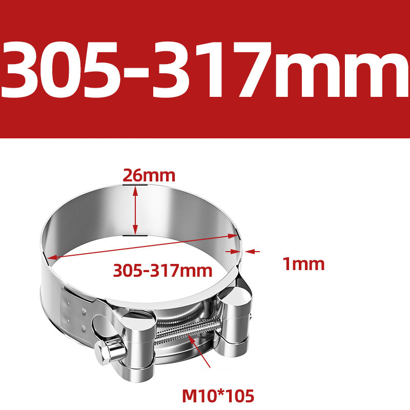 Heavy Duty Hose Clamp - Reinforced European Style Pipe Clip, Corrosion Resistant Galvanized Carbon Steel, for PVC Pipe & Hose Fixing