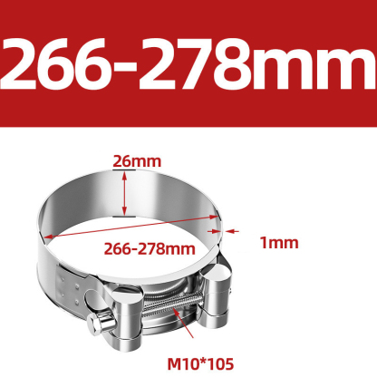 Heavy Duty Hose Clamp - Reinforced European Style Pipe Clip, Corrosion Resistant Galvanized Carbon Steel, for PVC Pipe & Hose Fixing