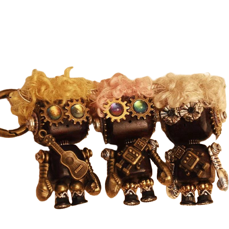 Handmade Steampunk Little Prince Keychain - Vintage DIY Accessory, Antique Style Couples Gift Set with Gift Box for Birthday, Anniversary