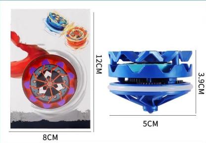 Handheld spinning firework top