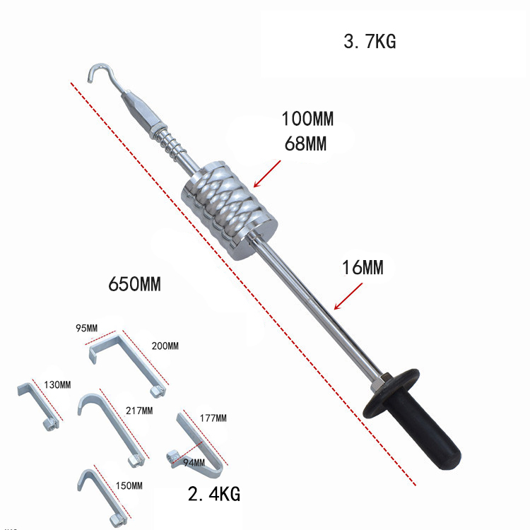 Heavy Duty One-Piece Forged Auto Body Pull Hammer Kit – Multi-Function Rust-Resistant Dent Puller & Repair Tool with Ergonomic Handle for Car Panel Beating