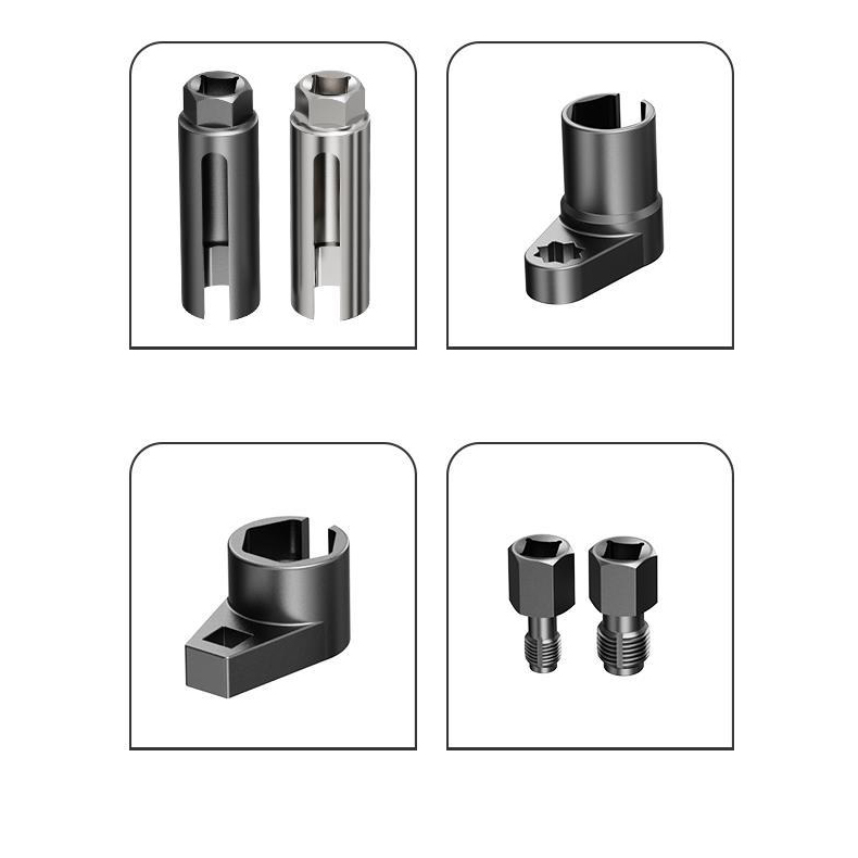 Primary Title: Professional Grade Oxygen Sensor Removal Socket Wrench Set - 22mm CR-V Chrome Vanadium Steel, Heat Treated, Anti-Slip - 7pc/10pc Automotive Tool Kit