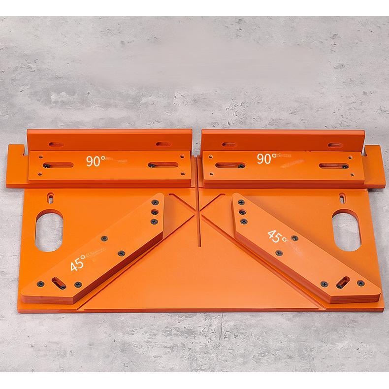 Universal Portable Cutting Guide Jig for Aluminum Saw Machines | 45° & 90° Angle Cutter for Woodworking & Trim