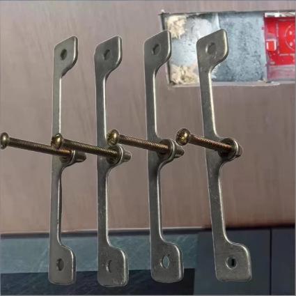 86-Type Recessed Box Repair Bracket | No-Box Fixing Plate for Wood Veneer/Marble Panels | Wall Plate Stabilizer & Outlet Mounting Solution