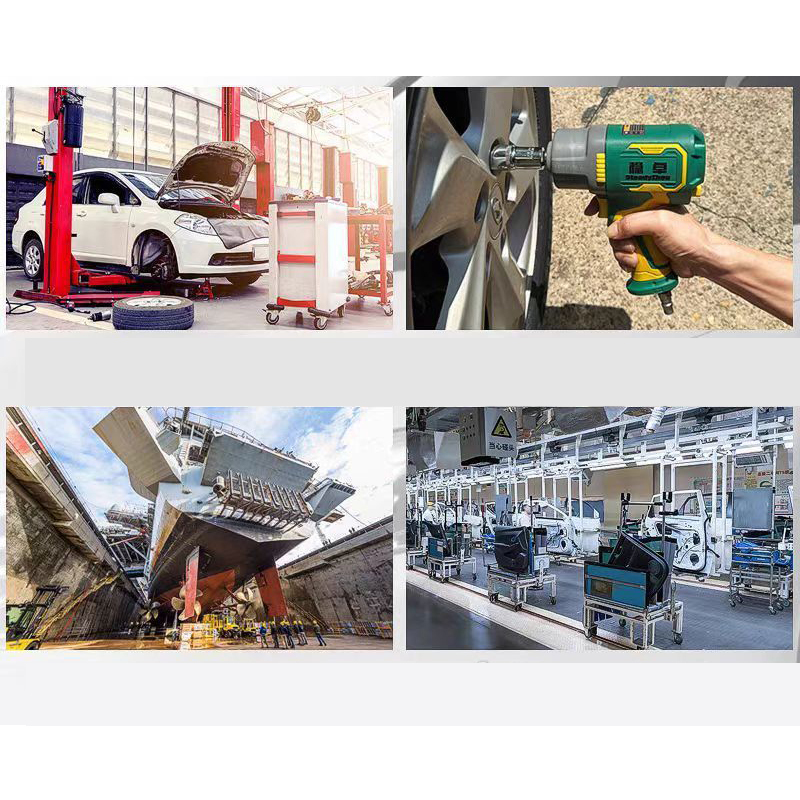 Heavy-Duty 1500N·m Compact Pneumatic Impact Wrench – Lightweight 2kg, 3-Speed Adjustable, 360° Swivel Air Inlet for Automotive & Industrial Use