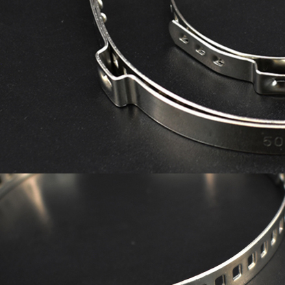 Heavy Duty 304 Stainless Steel Hose Clamp – Multi-Hole Adjustable CV Joint Boot & Power Steering Repair Clamp (25-50mm & 50-120mm)