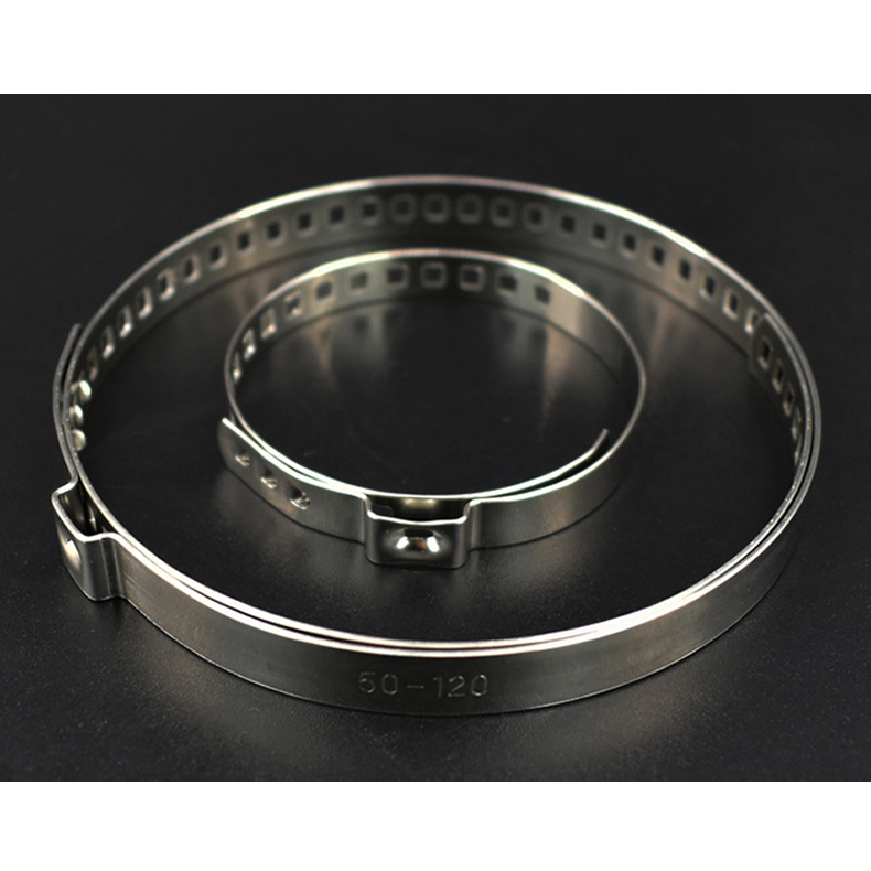 Heavy Duty 304 Stainless Steel Hose Clamp – Multi-Hole Adjustable CV Joint Boot & Power Steering Repair Clamp (25-50mm & 50-120mm)