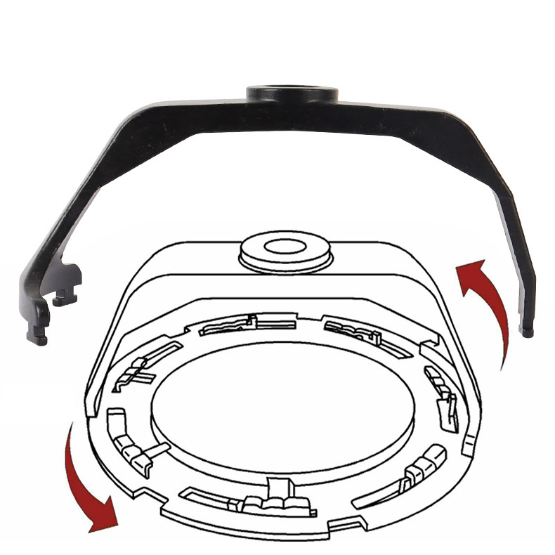 Multi-Function Fuel Pump Removal Tool | Adjustable Gas Cap Wrench | Universal Car Fuel Tank Cap Remover for BMW, Mercedes, Audi, VW, Porsche & More