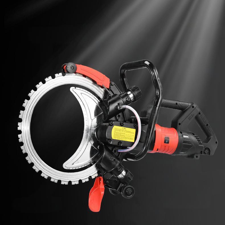 High-Frequency Brushless Ring Saw | Handheld Concrete Cutter | Dust-Free Water Cutting | 30cm Max Depth