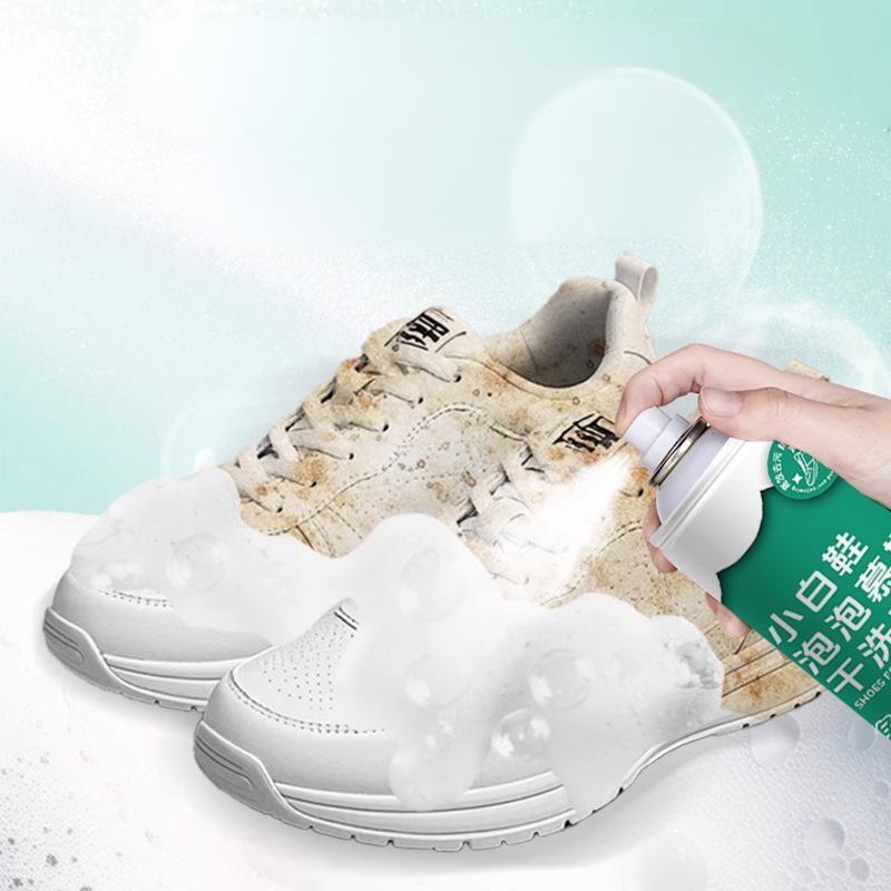 White Sneaker Cleaning Foam, Waterless Shoe Cleaner Mousse, Multi-Purpose Non-Ionic Sneaker Cleaning Foam