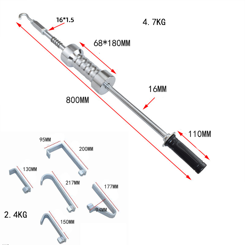 Heavy Duty One-Piece Forged Auto Body Pull Hammer Kit – Multi-Function Rust-Resistant Dent Puller & Repair Tool with Ergonomic Handle for Car Panel Beating