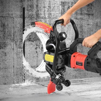 High-Frequency Brushless Ring Saw | Handheld Concrete Cutter | Dust-Free Water Cutting | 30cm Max Depth