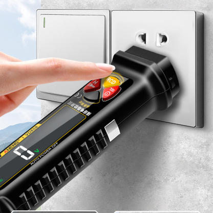 Smart Socket Circuit Analyzer - Multifunctional Electrical Tester with Voltage Detection, NCV, Continuity Check, Live/Neutral Wire Identification & RCD Test, 10A-16A Universal