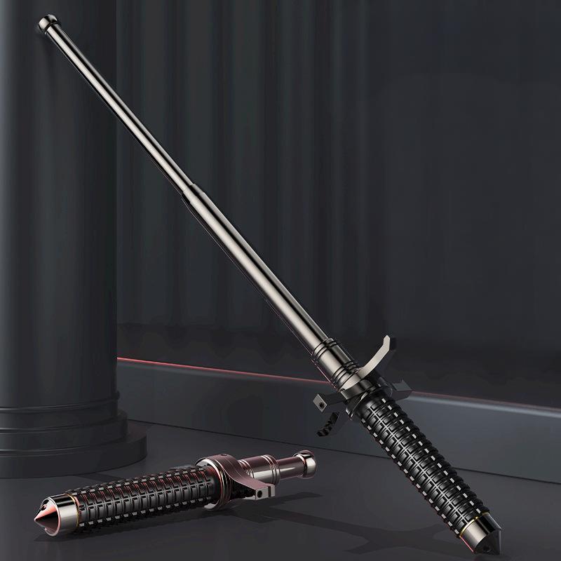 Tactical Retractable Baton with Auto-Lock - Ultimate Self Defense for Women & Emergency Escape Tool for Car