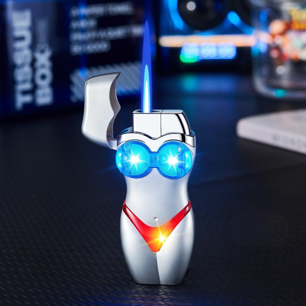 Glowing 3D Figure Lighter - Features a cool feminine silhouette design that lights up.