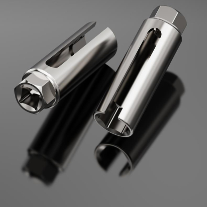 Primary Title: Professional Grade Oxygen Sensor Removal Socket Wrench Set - 22mm CR-V Chrome Vanadium Steel, Heat Treated, Anti-Slip - 7pc/10pc Automotive Tool Kit