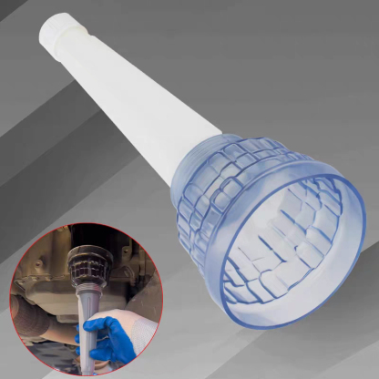 Multi-Function Oil Filter Wrench & Funnel - Heat-Resistant, Spill-Proof ABS Material, Non-Slip Grip, Oil Change Tool for Automotive Maintenance