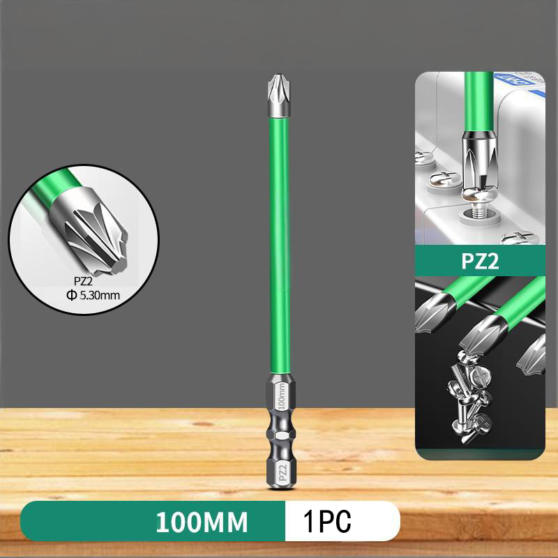 PZ (Pozidriv) Magnetic Screwdriver Bits for Electricians - Anti-Slip, Rust-Resistant, High-Torque Electric Screwdriver Tool for Switches, Sockets & Circuit Breakers