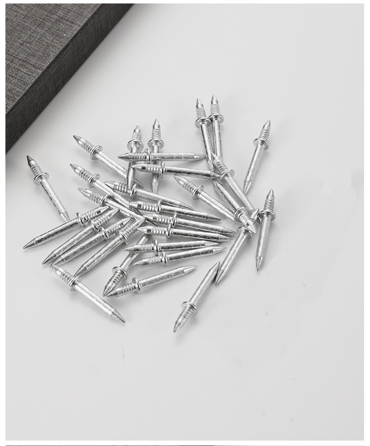 Dual-Headed Goat Nail Invisible Fixing Nails - Double-Ended Seamless No-Hole Nails for Baseboards