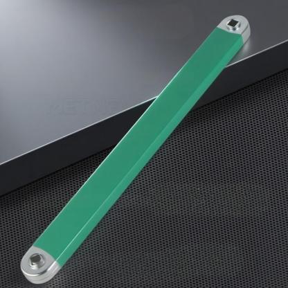 Dual-Head Ratcheting Extension Wrench – Adjustable Metal Universal Wrench for Tight Spaces with 2-Way Ratchet & 4 Adapters