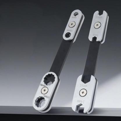 360° Swivel 8-in-1 Adjustable Wrench | Combination Box & Open End | Carbon Steel Forged | For Automotive Repair & Maintenance