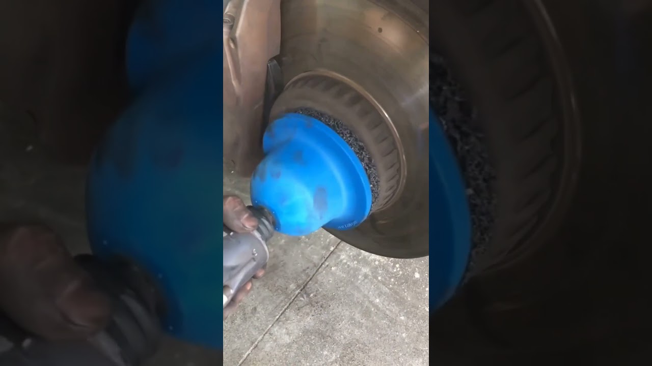 Hub & Rim Rust Removal Polisher – Black Diamond High-Efficiency Cleaning Tool | Wheel & Brake Disc Maintenance | 1/2" Square Drive | Replaceable Polishing Pads