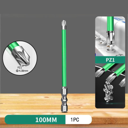 PZ (Pozidriv) Magnetic Screwdriver Bits for Electricians - Anti-Slip, Rust-Resistant, High-Torque Electric Screwdriver Tool for Switches, Sockets & Circuit Breakers