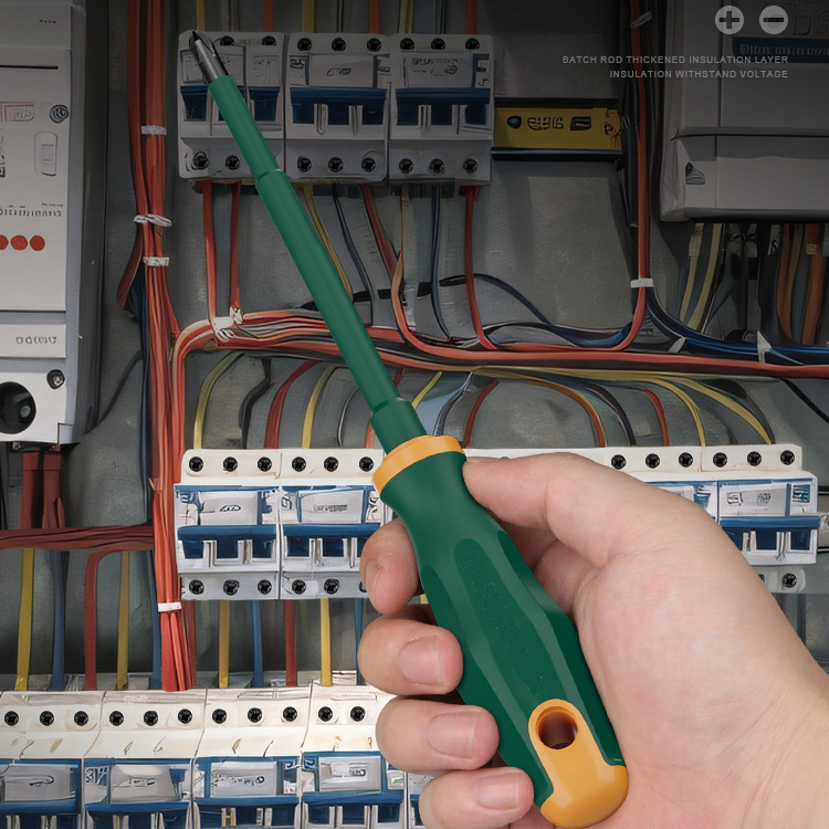 Professional Electrician Insulated Screwdriver Set - Cross & Slotted High Voltage Resistant Strong Magnetic CR-V Chrome Vanadium Steel Screwdrivers for Home & DIY Repair Tools