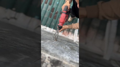 Electric Hammer Chisel Head for Expansion Bolts - 40CR Alloy Steel High Hardness, Universal Square/Hex Shank, Non-Slip Concave Design Protects Threads