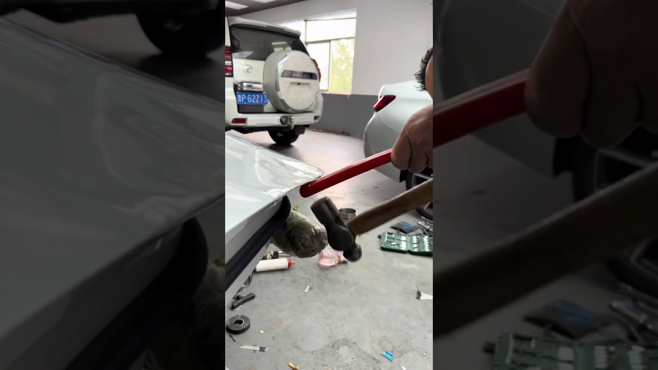 Professional Auto Dent Repair Pad - Oxford Board Base Plate with Slope & Bevel Design, Non-Marring Paintless Dent Removal Soft Pad, Specialist Repair Tool Accessory